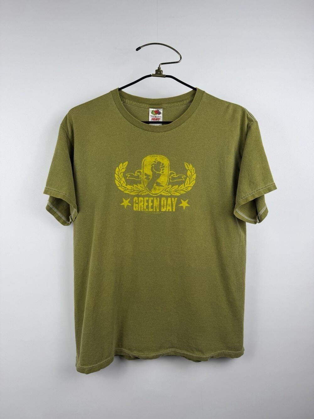 Vintage 2004 Green Day American Idiot Tour Shirt Cinder Block License L 22x27